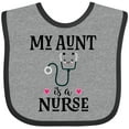 thumbnail image 3 of Inktastic My Aunt is a Nurse Girls Baby Bib, 3 of 4