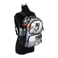 thumbnail image 3 of Eastsport Unisex Primo Clear 16" Backpack, Black, 3 of 7