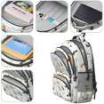 thumbnail image 4 of Mixed Breed Dog Beige Pattern Cute School Backpack Bag with Padded Back and Adjustable Shoulder Straps 16.9 X 12.6 X 5.9 Inches, 4 of 5