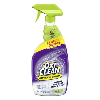 OxiClean Bathroom Cleaner, Shower, Tub  Tile, powered by OxiClean Stainfighters, 32oz.