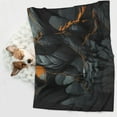 thumbnail image 6 of Disketp Full Moon Black Dragon Dog Blanket/Bed Cover for Dogs and Cats,Puppy Essentials-, 6 of 8