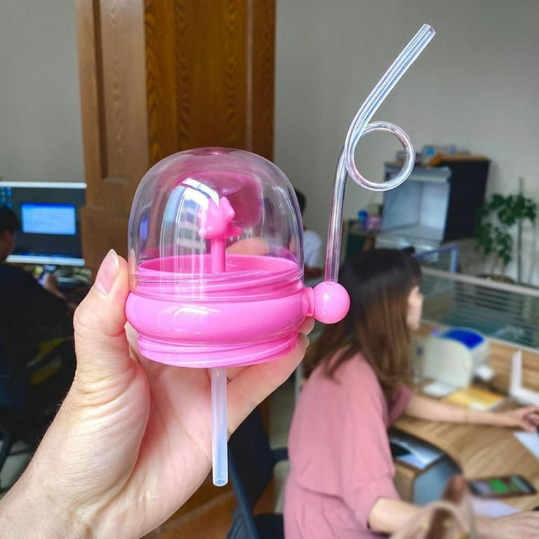 250ml Baby Drinking Cup Funny Water Whale Spray Sippy Cup Portable Toddler Cups Summer Water Cup, Clear
