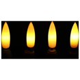 thumbnail image 2 of Velas cónicas sin llama negras de 11 pulgadas (aproximadamente 27,9 cm), 6 unidades, funciona con pilas, luz LED con mecha y ajuste de tiempo, 2 of 4