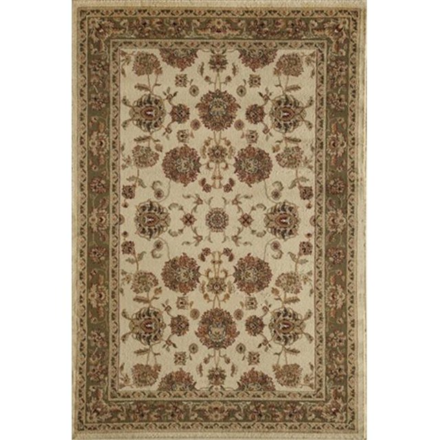 Rugs America 23787 5 ft. 3 in. x 7 ft. 10 in. Sorrento Kashan Cream Rectangular Area Rug