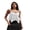 White, variant on LMLYSoH Womens Lace Babydoll Tank Tops Stylish Solid Mesh Loose Hem V Neck Spaghetti Strap Camisoles