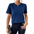 thumbnail image 4 of Pack 3 Playeras Deportivas Mujer Cuello Redondo,Black White Navyblue,M, 4 of 7