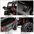thumbnail image 7 of Sakiyr Ride on Car for Kids, 12V Ride on Toys with Parental Remote Control, Electric Off-Road Truck with Spring Suspension, Seat Belt, LED Lights and Music, Ideal Gift for Children, 7 of 7