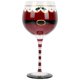 thumbnail image 1 of 1 copa de vino creativa pintada a mano, copa de vino navideña, copa de cristal para bar., 1 of 5
