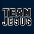 thumbnail image 5 of Wild Bobby Varsity Team Jesus Inspirational/Christian Women Slim Fit Junior Tee, Navy, Small, 5 of 5