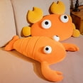 thumbnail image 6 of sunsanly Cartoon Doll Pillow Cute Lobster Crab Doll Plushie Soft Sleep Pillow Decoration Elastic Girl Throw Pillow Doll Plush Sofa Cushion Birthday Gifts, 6 of 7