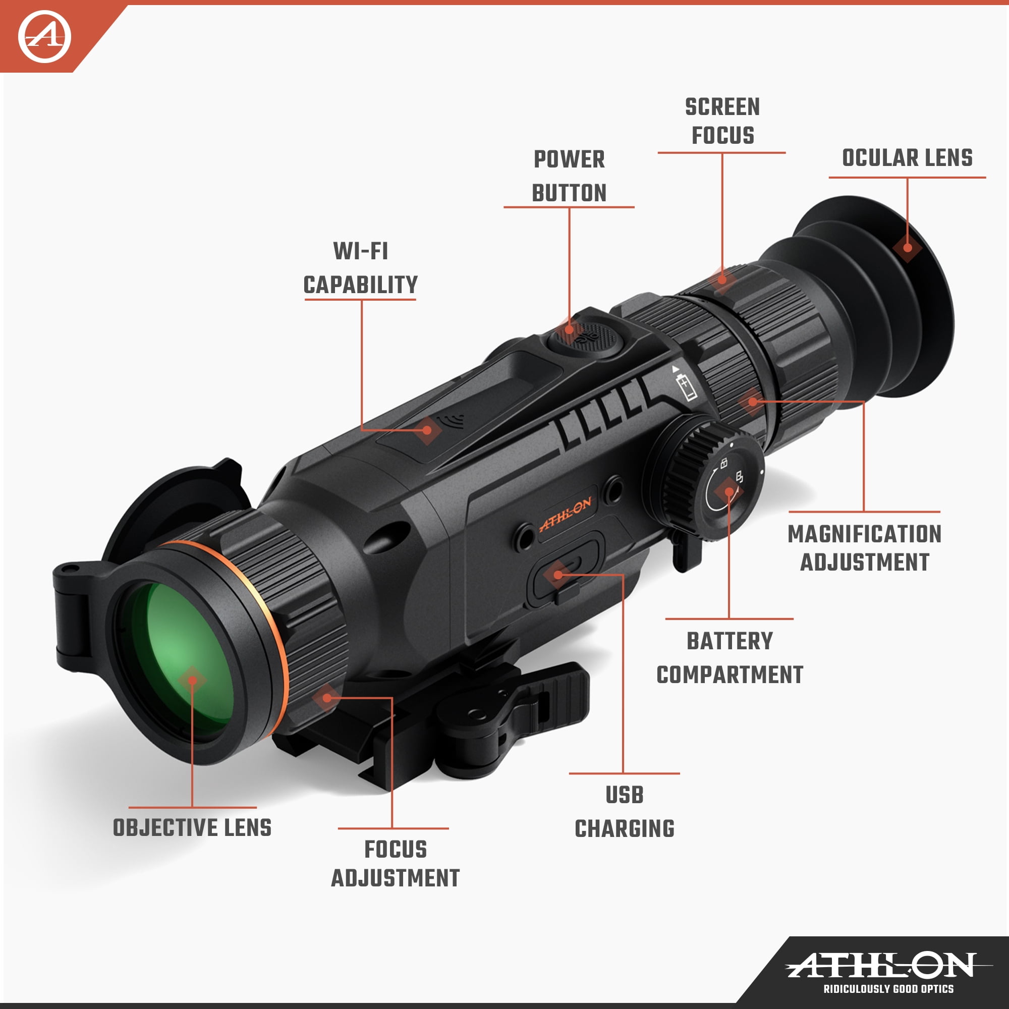 Athlon Optics Cronus ATS PRO 35P-400 Thermal Scope