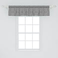 thumbnail image 2 of Ambesonne Geometric Window Valance, Lace Style Illustration, 42" x 12", Charcoal Grey White, 2 of 3