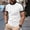 White, variant on Dianli Activewear Workout Men's Round Neck Short Sleeve Performance T-Shirt Breathable Quick-Dry Stretch Moisture-Wicking Lightweight Athletic Fitness Tee for Gym Training Running