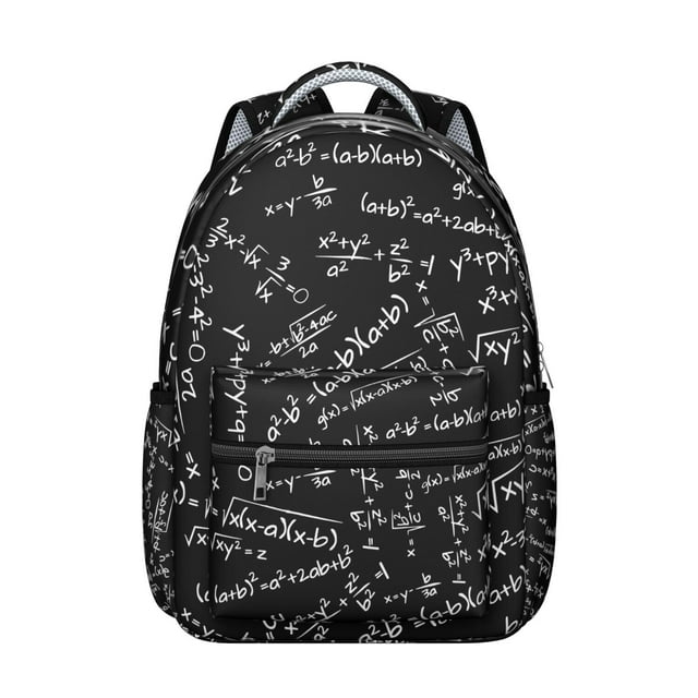 Scientific Knowledge Science Students Backpack Scientist Laboratory Experiment School Bag with Engineering Technology Mathematics Pattern, Comfortable and Wear-Resistant
