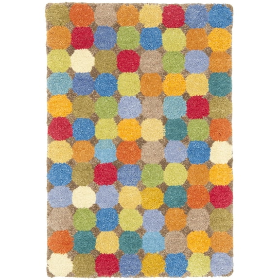 SAFAVIEH Soho Fortuna Geometric Wool Area Rug, Multi, 2' x 3'