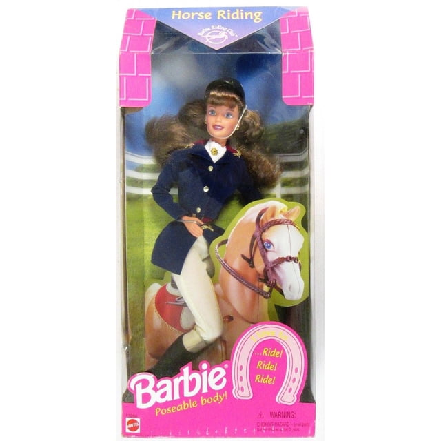 Barbie jinete de Mattel, muñeca articulada con atuendo