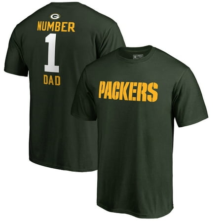 Harbor Bay Big And Tall - Green Bay Packers NFL Pro Line by Fanatics Branded Big & Tall Number 1 Dad T-Shirt - Green
