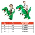 thumbnail image 3 of GOOSH 48 inch Inflatable Dinosaur Costume for Kids, Kids Halloween Costume for Unisex Boys Girls, Funny Blow Up Costumes for Halloween Party Cosplay, 3 of 8