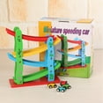 thumbnail image 4 of Wooden Ramp Racer Juego educativo de rampa para 4 autos Race Car Speed ​​Passion para niños para el hogar ANGGREK Otros, 4 of 8
