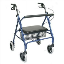 Karman Healthcare R-4700-BL Heavy Duty Rollator-Blue