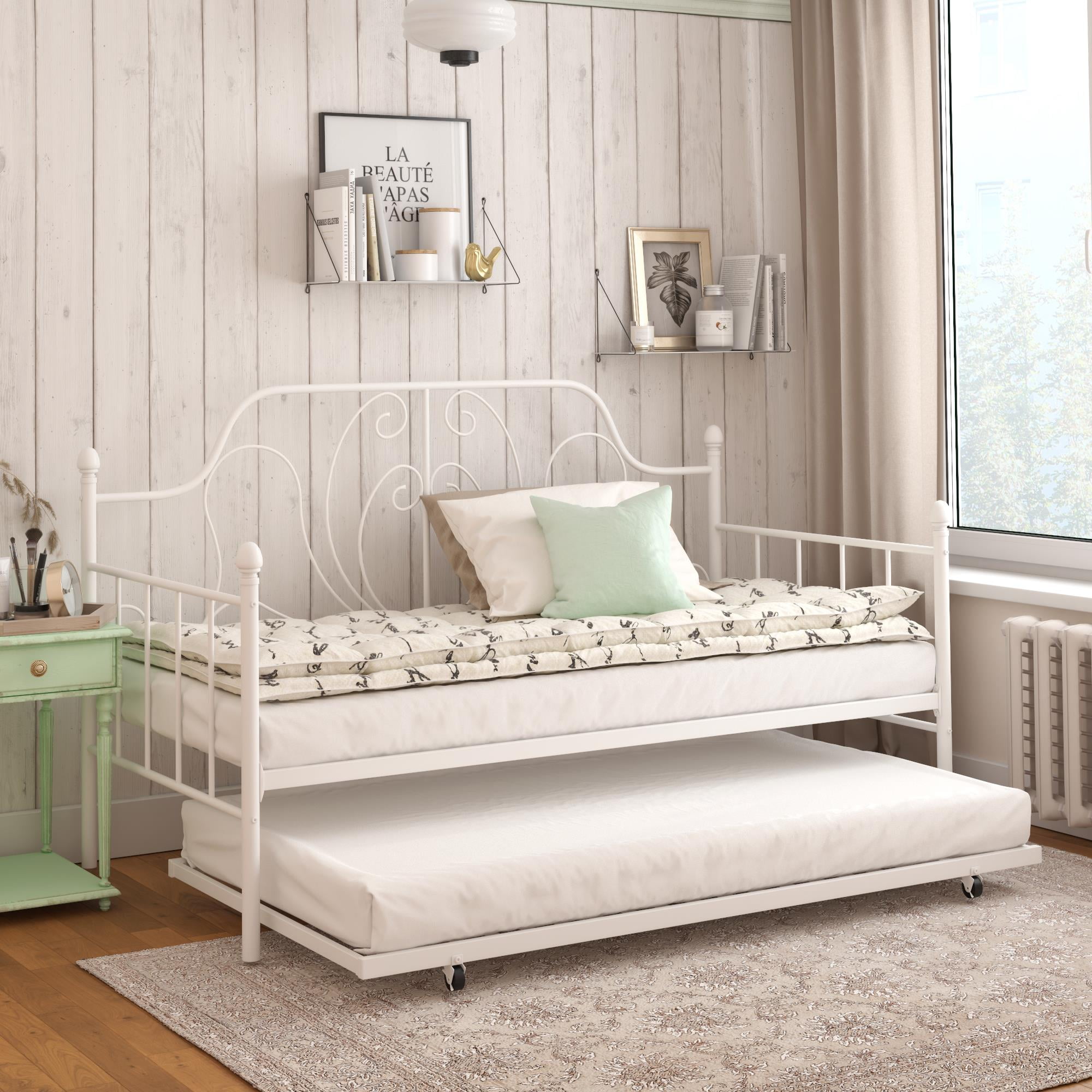 Daybed With Trundle,Daybed With Pop Up Trundle Beds,Twin Size Trundle