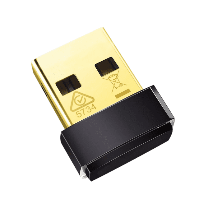 Adaptador Nano De Red Inalambrica Usb Wifi Dorado