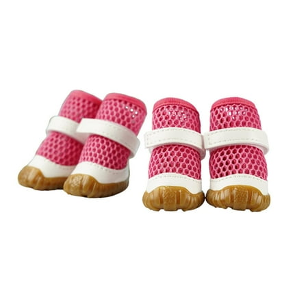 Dog Shoes Breathable Mesh Dog Boots Dog Shoes Indoor Outdoor Dog Shoes Dog Paw Protector Non-Slip Dog Boots Summer Spring Pet Shoes