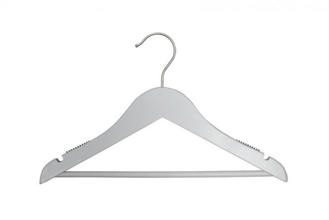 Clear Middle Heavy Weight NAHANCO 505 Plastic Dress Hanger 17" Pack of 100 