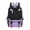 Black-Purple, variant on 1 Pack 11.41×18.11×6.3in Solid Pink Nylon Laptop Backpack, Large Capacity Multi Compartment Daypack, Waterproof Lightweight Notebook Bag for Commute, Travel & Daily Carry