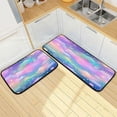 thumbnail image 7 of Coolnut Colorful Flyer Anti Fatigue Mats for Kitchen Floor,Set of 2 Non Skid Washable Waterproof Anti Kitchen Floor Mats for Kitchen Office Laundry Room Bathroom (19"x27"+19"x47") Home Decor, 7 of 7