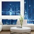 thumbnail image 1 of Design Art - Blue Chicago Skyline Night, 1 of 3