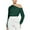 Green, variant on Fancifize Women's Satin Silk Tops Casual Off Shoulder Dressy Blouse Long Sleeve Elegant Shirt Fall Fashion Outfits