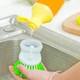 thumbnail image 4 of A Set Of 2 Multifunctional Hydraulic Pot Washing Brushes, Pot Cleaning Pot Brushes, Creative Home Dishwashing Brushes That Can Be Filled With Dishwashing Liquid, Random Color, 4 of 8