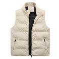 thumbnail image 1 of brillar Seeunique Chaqueta acolchada sin mangas para hombre, ligera, plegable, acolchada, 1 of 5