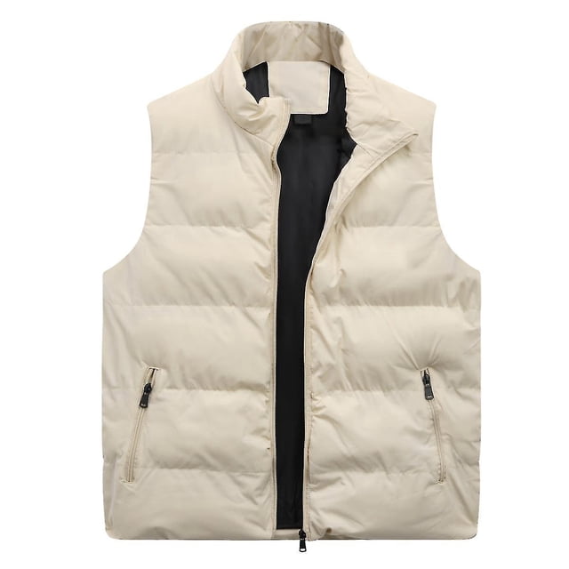 brillar Seeunique Chaqueta acolchada sin mangas para hombre, ligera, plegable, acolchada