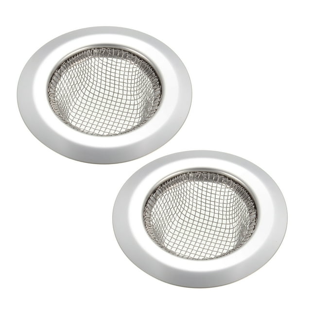 Uxcell 1.5 pulgadas colador de acero inoxidable para fregadero de cocina 2 paquetes