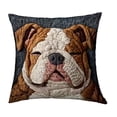 thumbnail image 1 of SIYTUAU Soft Polyester Cushion Cover Dog Print 17.72X17.72 Inch Pillowcase For Sofa Decor E, 1 of 7