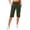 AA01-Army Green, variant on Lumtrix Women'S Capris High Waisted Stretch Athletic Bermuda Long Shorts Below Knee Length With Pockets For Women Casual Walking Blue S