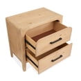 thumbnail image 5 of Magnussen Somerset 2-Drawer Wood Nightstand in Butternut Natural/Graphite, 5 of 6