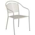 thumbnail image 5 of Flash Furniture Commercial Grade 28" Square Light Gray Indoor-Outdoor Steel Patio Table Set with 4 Round Back Chairs, 5 of 5