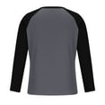 thumbnail image 5 of Men Casual T Shirt Classic Raglan Henley Shirt Color Block Long Sleeve Tops Button Crewneck Tees Active Pullovers, 5 of 5