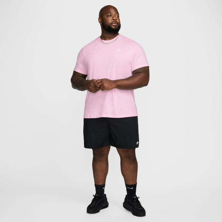 ★ Nike★ Sportswear T-shirt M Pink Foam Pink Oxford HQ3717 Nike Sportswear Club Men's T-Shirt Color: Pink Foam Size: L