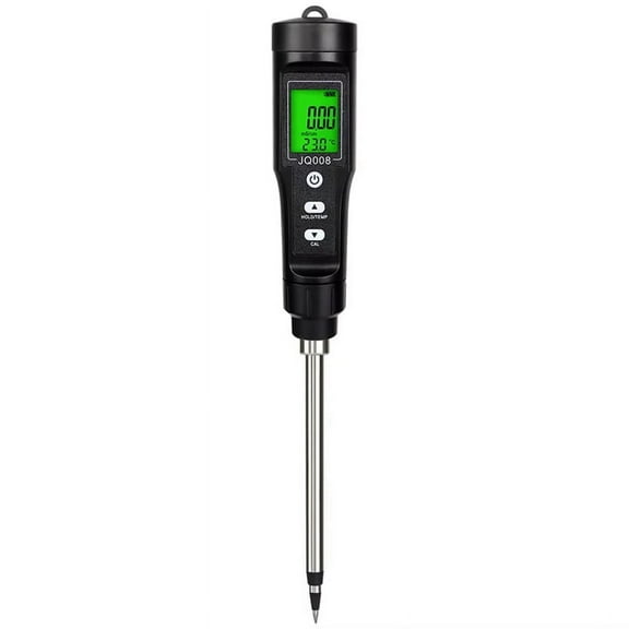 LCD Digital Soil EC Tester Thermometer 0.00-10.00mS/cm Backlight Waterproof Soil Conductivity Meter for Flower Gardening