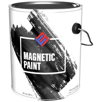 Magnetic Receptive Wall Paint / Dark Black Primer - One Quart