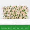 Wooden Retractable Fence Expanding Fence Hedge With Artificial Flower
