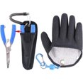 thumbnail image 1 of czcpp-Stainless Steel Fishing Pliers for Hook Removal Split Rings with Sheath and Lanyard+ Magnet Fishing Gloves Multifunctional Fishing Tool Set, 1 of 4