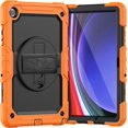 thumbnail image 1 of Funda para Samsung Galaxy Tab A9 Plus 11'' 2023 (SM-X210/X216/X218), Funda Protectora Resistente a Golpes con Protector de Pantalla, Soporte Giratorio de 360°, Correa para Mano/Hombro y Soporte para, 1 of 9