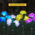 thumbnail image 5 of Solar Garden Lights Outdoor, Solar Powered LED 3 Hydrangea, 5 of 5