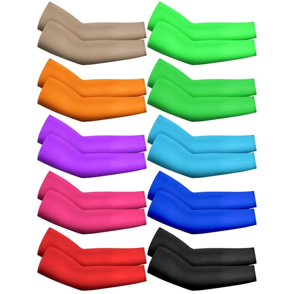Manguitos Geyoga Kids Baseball con protección UV, 10 pares