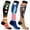 Mix-fame-art, variant on 3-Pair Compression socks Knee High for Men and Women - Made for Walking, Standing and Travel - Art Edition